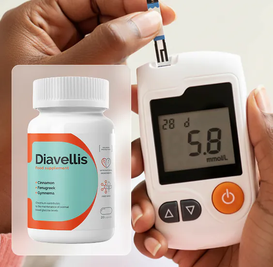 Diavelis supplement bottle for blood sugar control support